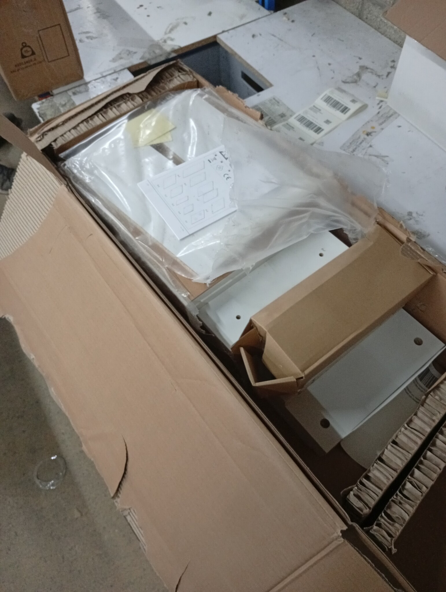 vidaXL TV-meubel Wit met LED - 120x30x50 cm - 58% Korting