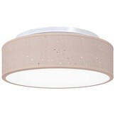 vidaXL Plafondlamp Taupe - 33% Korting - Stoffen Afwerking