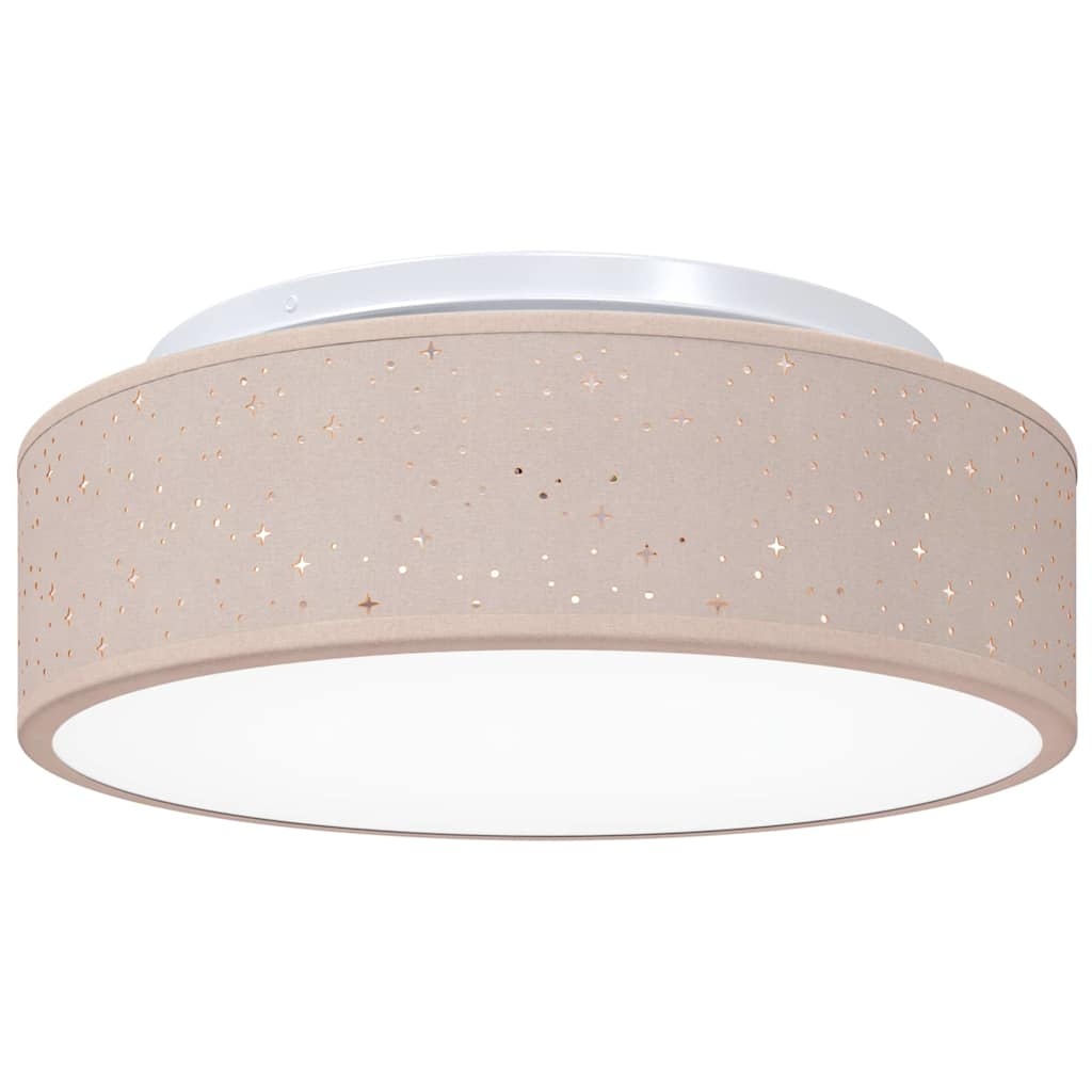vidaXL Plafondlamp Taupe - 33% Korting - Stoffen Afwerking