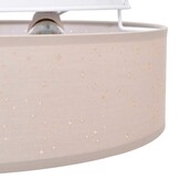 vidaXL Plafondlamp Taupe - 33% Korting - Stoffen Afwerking