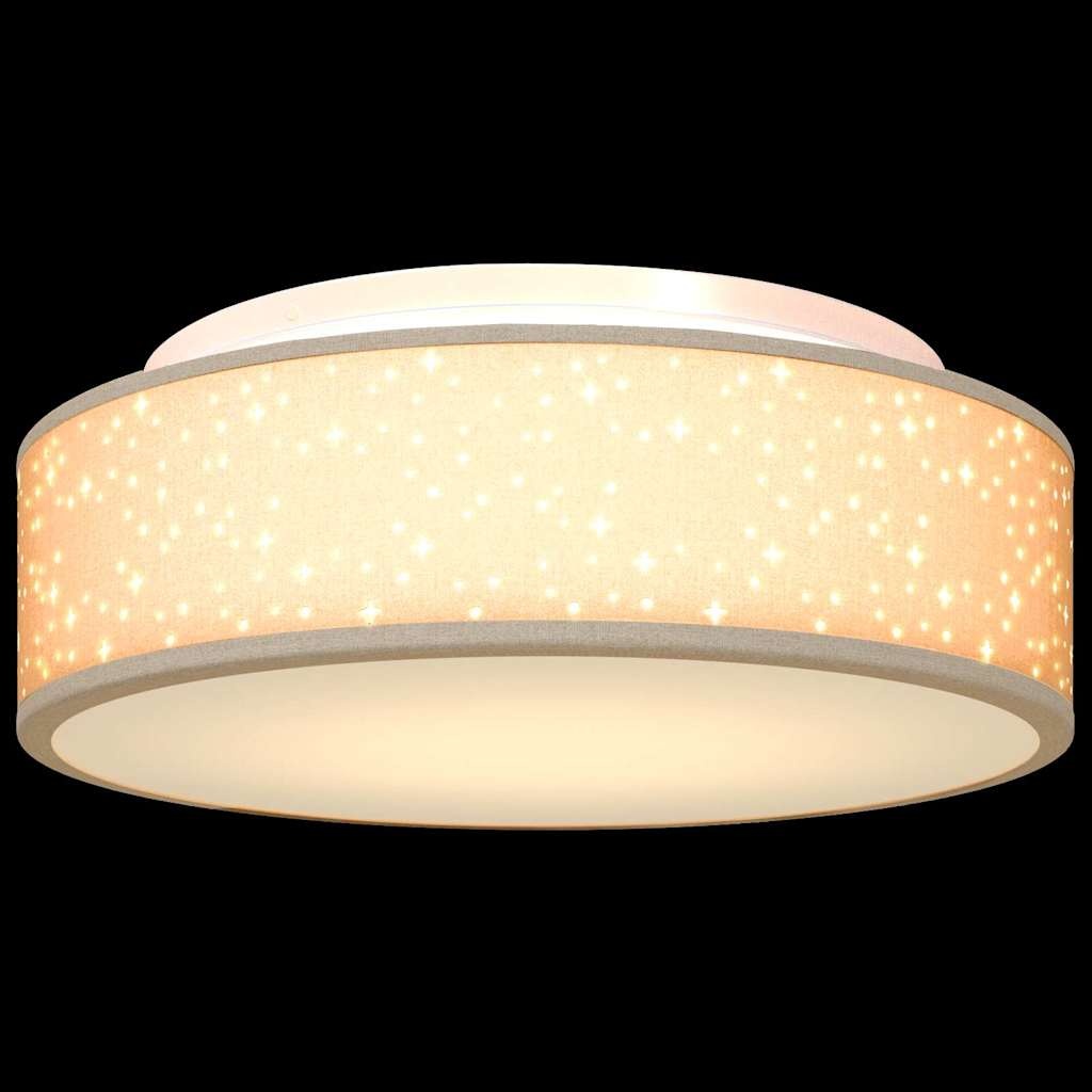 vidaXL Plafondlamp Taupe - 33% Korting - Stoffen Afwerking