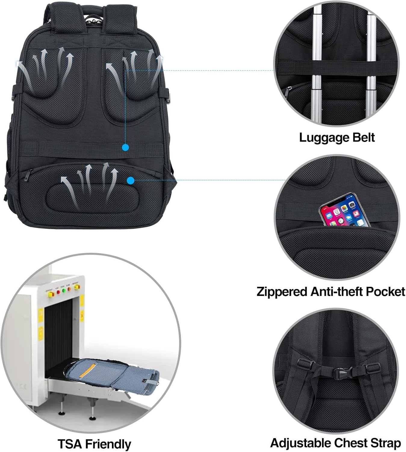 Kroser XXL Laptop Rugzak 18.4" - 40% Korting!