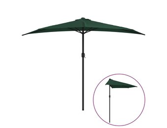 vidaXL Balkonparasol Half 300x155 cm Groen - 52% Korting!