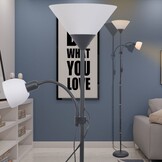 vidaXL Vloerlamp Zwart - 31% Korting