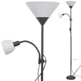 vidaXL Vloerlamp Zwart - 31% Korting