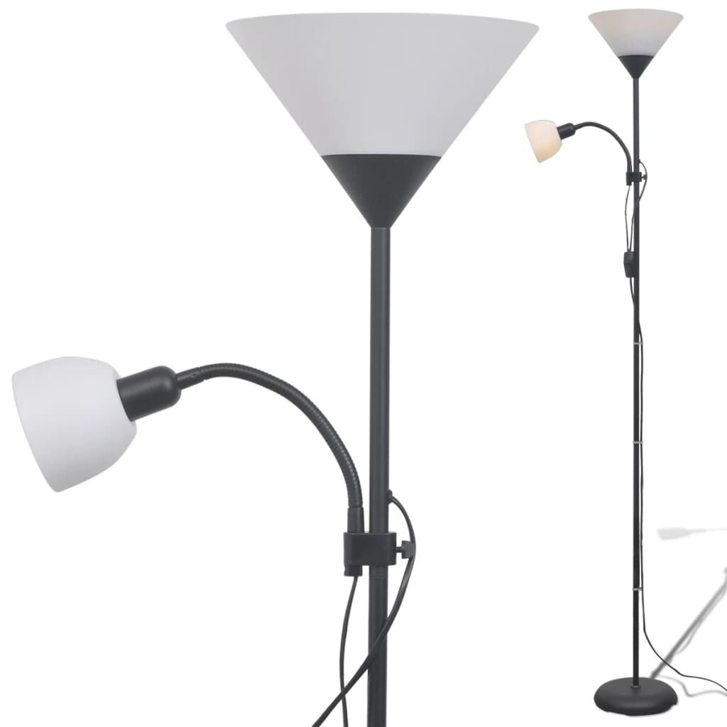 vidaXL Vloerlamp Zwart - 31% Korting