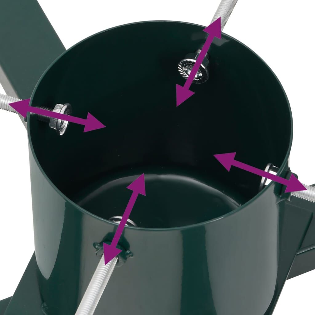 vidaXL Kerstboomstandaard - Groen/Rood - 60x60x16 cm (31% Korting)