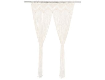 vidaXL Gordijn macramé crème 140x240 cm - 31% Korting!