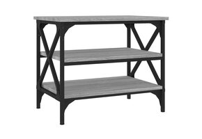 vidaXL Bijzettafel Grijs 55x38x45 cm - 31% Korting