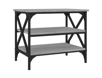 vidaXL Bijzettafel Grijs 55x38x45 cm - 31% Korting