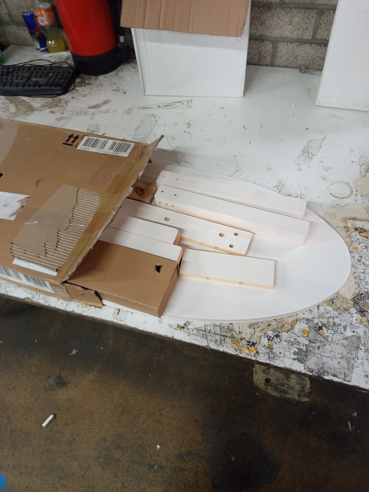 vidaXL Salontafel Grenenhout Wit - 57% Korting