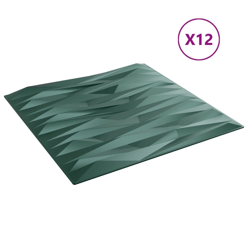 vidaXL Wandpanelen Steen - 3m² - Groen - 31% Korting!