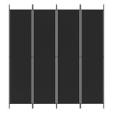 vidaXL Kamerscherm 4 panelen Zwart - 31% Korting