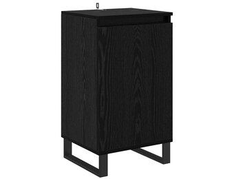 vidaXL Dressoir Zwart Eiken - 31% Korting - Bewerkt Hout