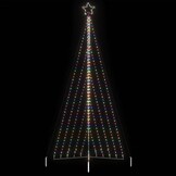 vidaXL LED Kerstboom 570 LEDs Kleurrijk 399 cm - 51% Korting!