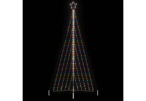 vidaXL LED Kerstboom 570 LEDs Kleurrijk 399 cm - 51% Korting!