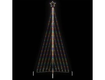 vidaXL LED Kerstboom 570 LEDs Kleurrijk 399 cm - 51% Korting!