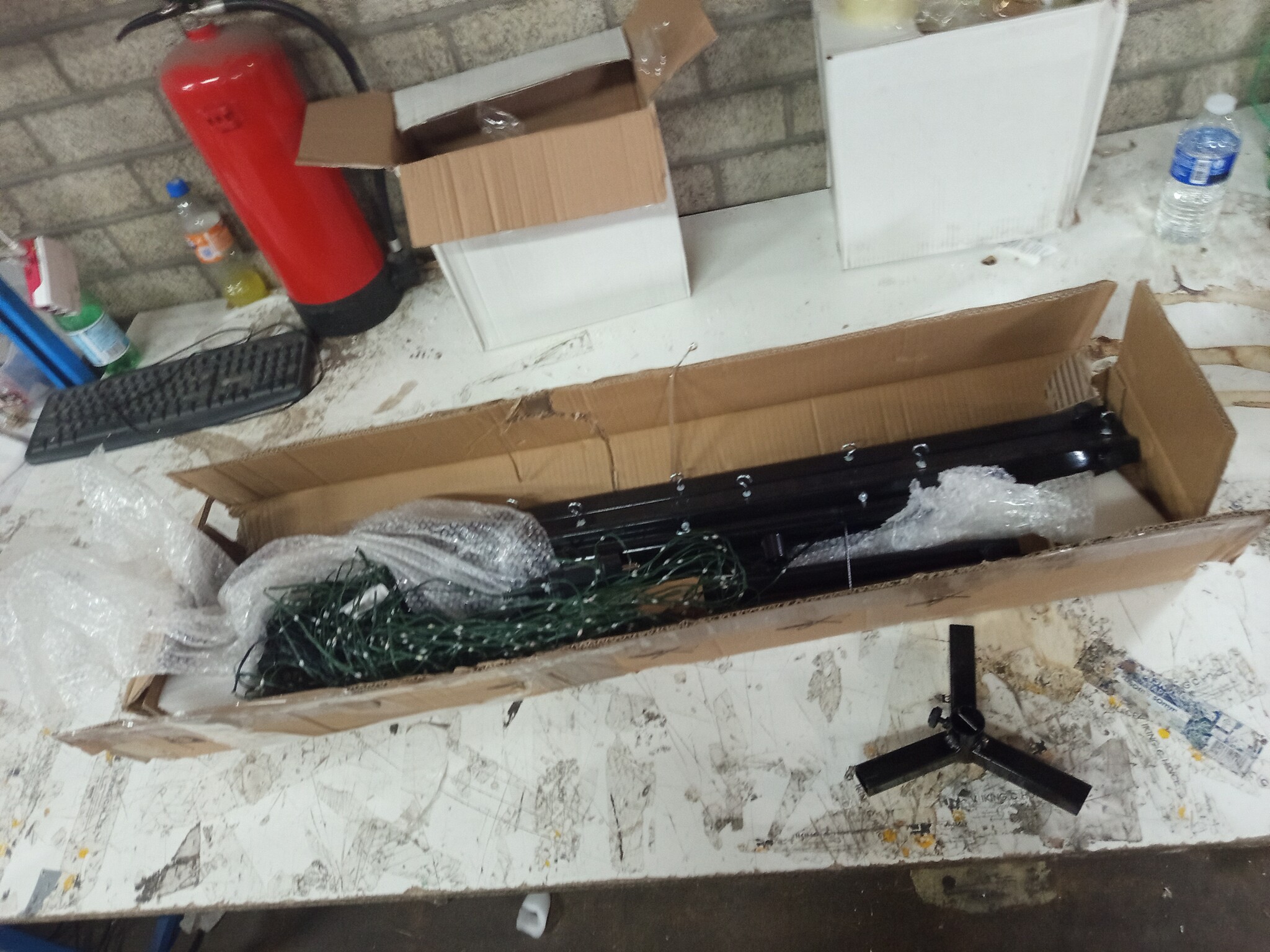 vidaXL LED Kerstboom 570 LEDs Kleurrijk 399 cm - 51% Korting!