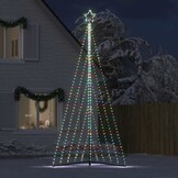 vidaXL LED Kerstboom 570 LEDs Kleurrijk 399 cm - 51% Korting!