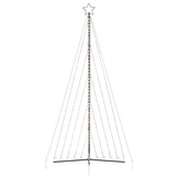 vidaXL LED Kerstboom 570 LEDs Kleurrijk 399 cm - 51% Korting!