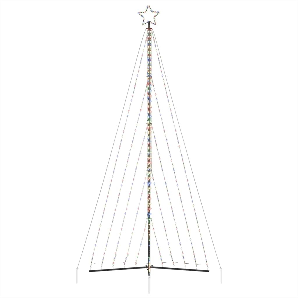 vidaXL LED Kerstboom 570 LEDs Kleurrijk 399 cm - 51% Korting!