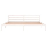vidaXL Grenenhouten Bedframe Wit 200x200 cm - 53% Korting!