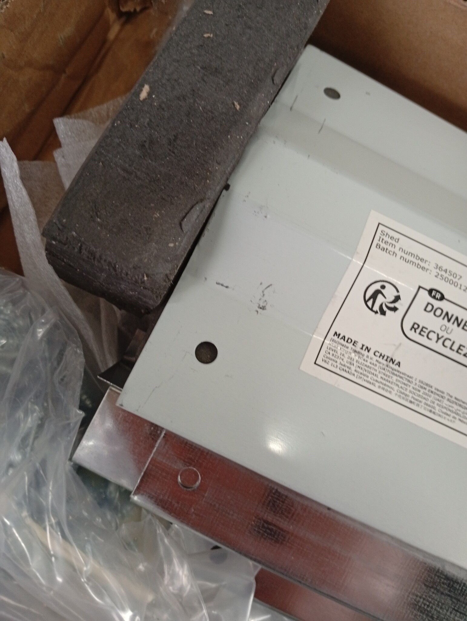 vidaXL Tuinschuur 191x130x198 cm Lichtgrijs - 55% Korting!