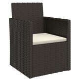 VidaXL Tuinstoel Poly Rattan Zwart - 33% Korting!