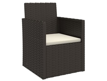 VidaXL Tuinstoel Poly Rattan Zwart - 33% Korting!