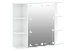 vidaXL Spiegelkast Hoogglans Wit - 33% Korting!