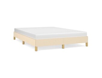 vidaXL Bedframe Crème Stof 140x200 cm - 28% Korting!