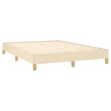 vidaXL Bedframe Crème Stof 140x200 cm - 28% Korting!