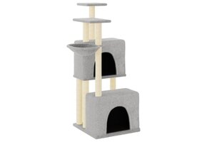 Kattenmeubel met Krabpalen 122cm Lichtgrijs - 31% Korting!