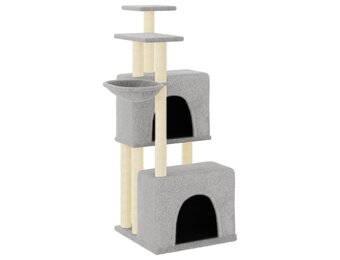Kattenmeubel met Krabpalen 122cm Lichtgrijs - 31% Korting!