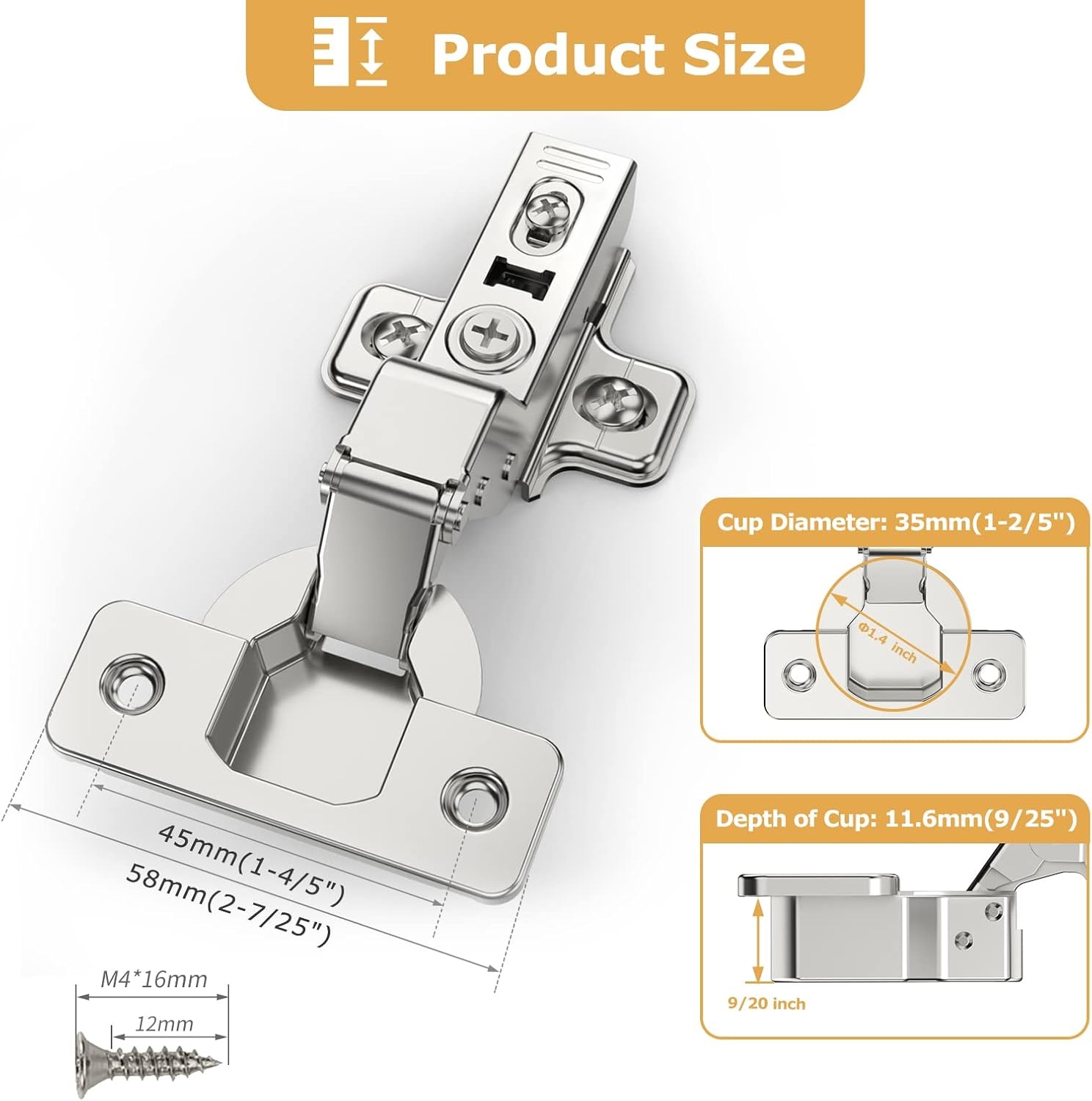 Furniware Soft-close Keukenkastscharnieren (2 stuks) - 25% Korting!