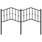 vidaXL Hoofdbord Metaal Zwart 140 cm - 49% Korting!
