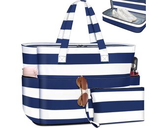 Grote Gestreepte Strandtas (55L) - 42% Korting!