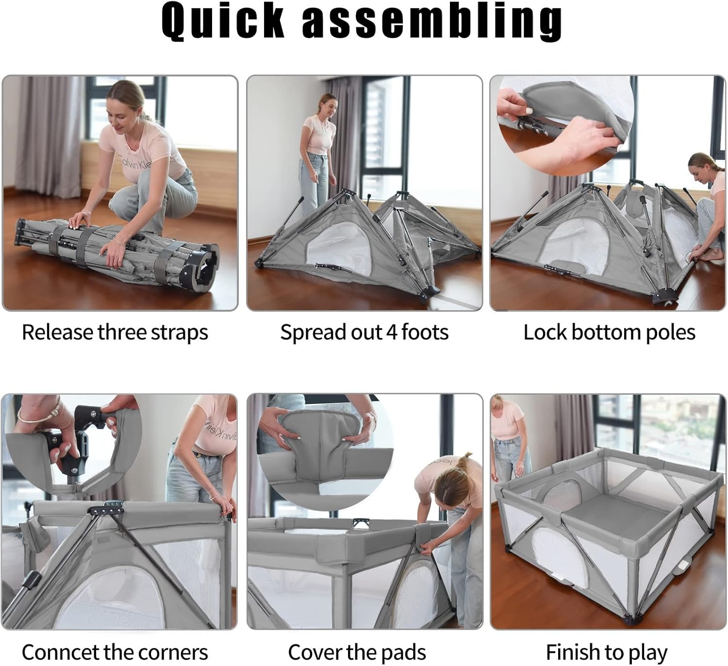 Heyo.Ja Opvouwbare Speelbox - 150x150cm - 36% Korting!