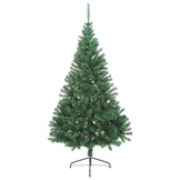 VidaXL Halve Kunstkerstboom 180cm PVC Groen (35% Korting)