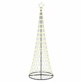 vidaXL LED Kerstboom Warmwit - 302.5cm - 58% Korting!