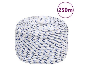 VidaXL Boot Touw 6mm 250m Wit - 26% Korting!