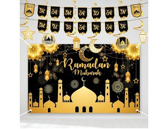 Grote Ramadan Banner (Zwart, 54% Korting)