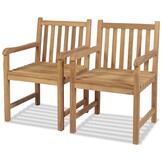 vidaXL Teakhouten Tuinstoelen Set (2x) - 35% Korting!