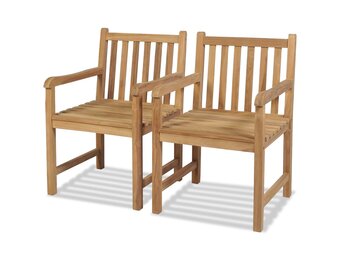 vidaXL Teakhouten Tuinstoelen Set (2x) - 35% Korting!