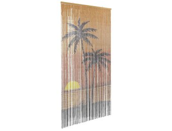 vidaXL Bamboe Insectengordijn met Palmbomenprint - 100x200cm - 31% Korting!