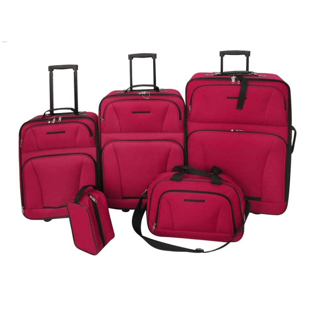 vidaXL Reisbagage Set Rood 5-Delig - Nu met 29% Korting!