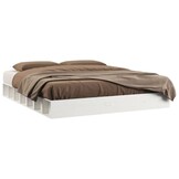 vidaXL Bedframe Massief Hout Wit 120x200 cm - 40% Korting!