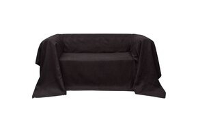 vidaXL Bankhoes Microsuède Bruin 270x350cm - 31% Korting!