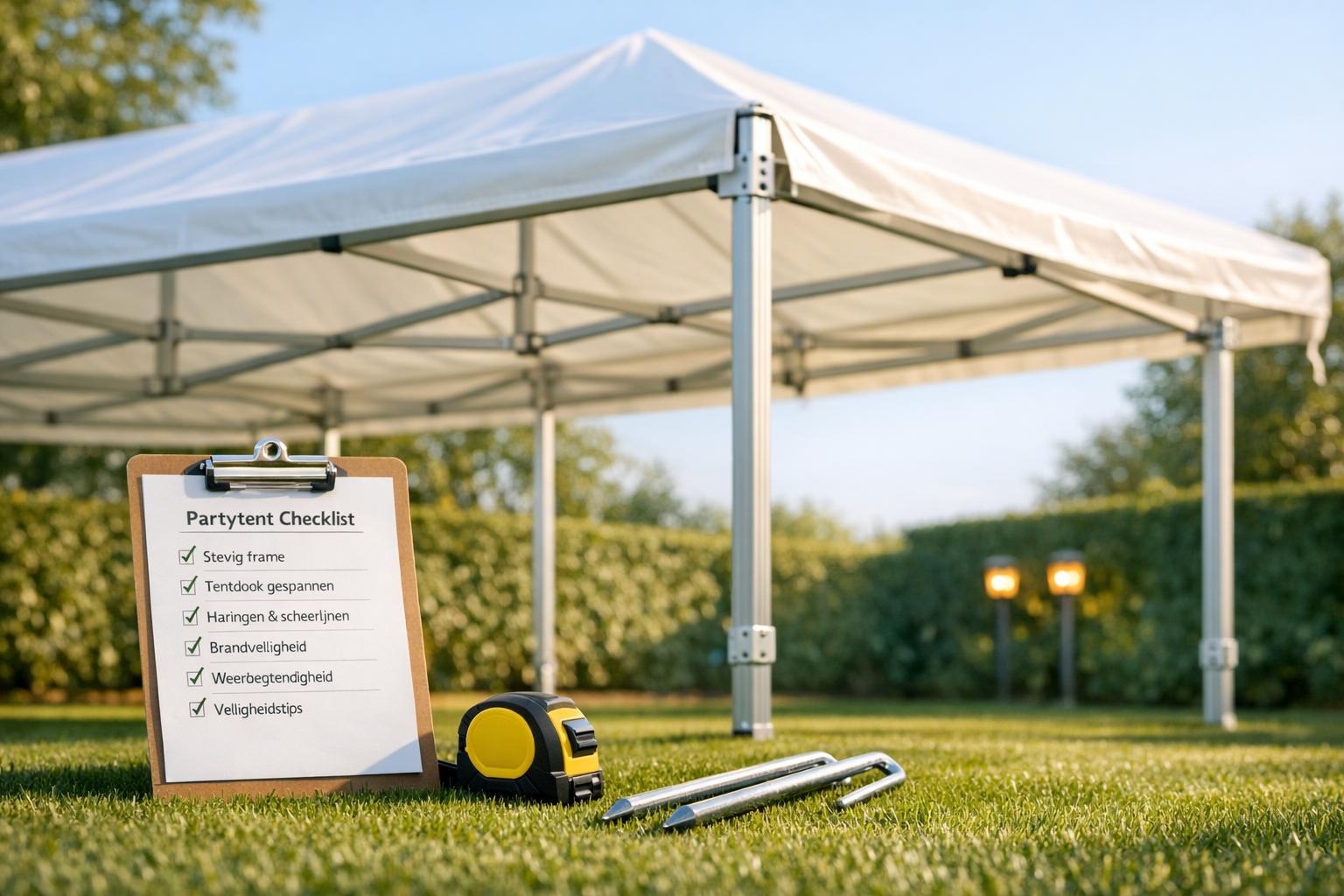 Retour partytent kopen: complete checklist voor veilig en voordelig buiten feesten