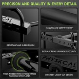 Zwarte Olympische Trap Barbell voor Deadlifts, Squats en Farmers Walk